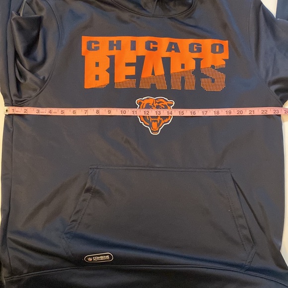 Chicago Bears Navy Combine Authentic New Era Orange Sweatshirt Hoodie Pullover - Picture 8 of 10